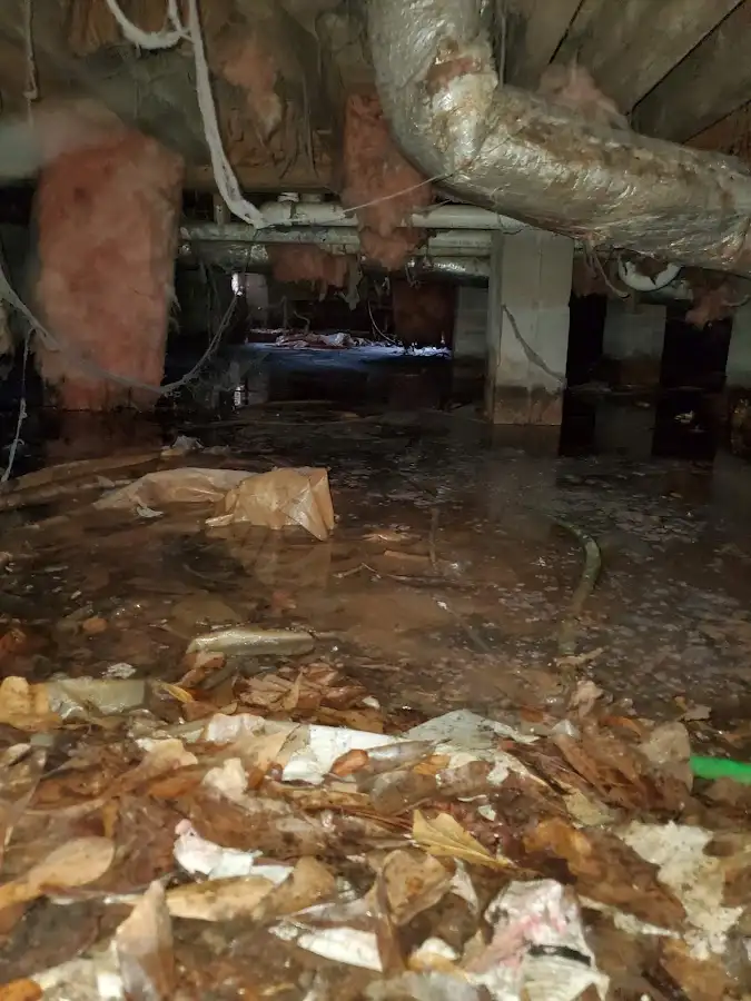 Crawl space flood assessment for Commercial Water Damage Restoration in Woodmoor